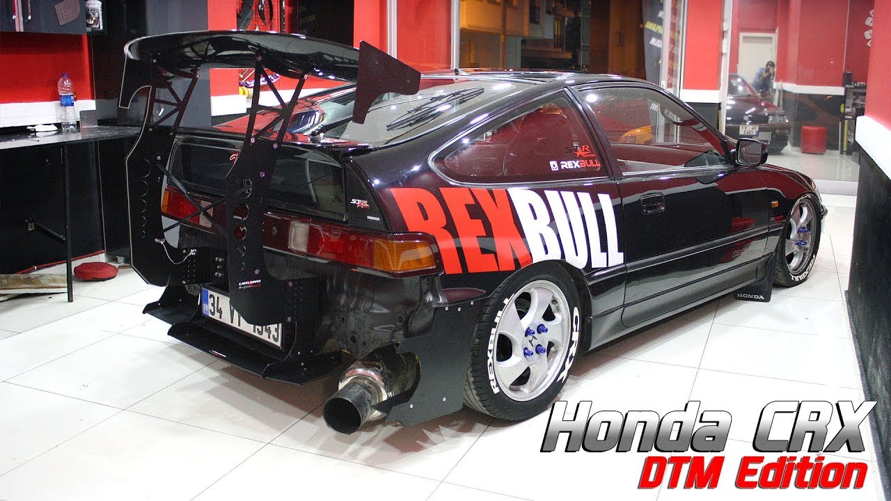 Honda CRX Vtec - DTM и спойлер (пользовательский дизайн) // Rexbull @ ilker's Garage [Long Version]