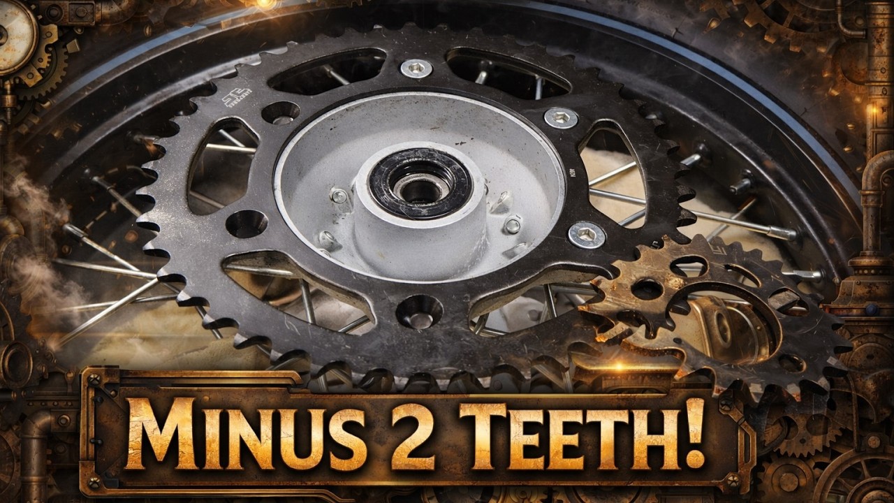 Voge 300 Rally -2 Teeth Rear Sprocket - Fitting Guide and Before & After Comparison.