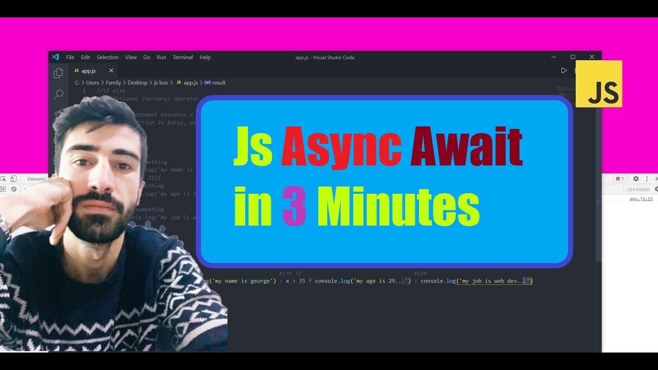 Javascript async await in 3 Minutes