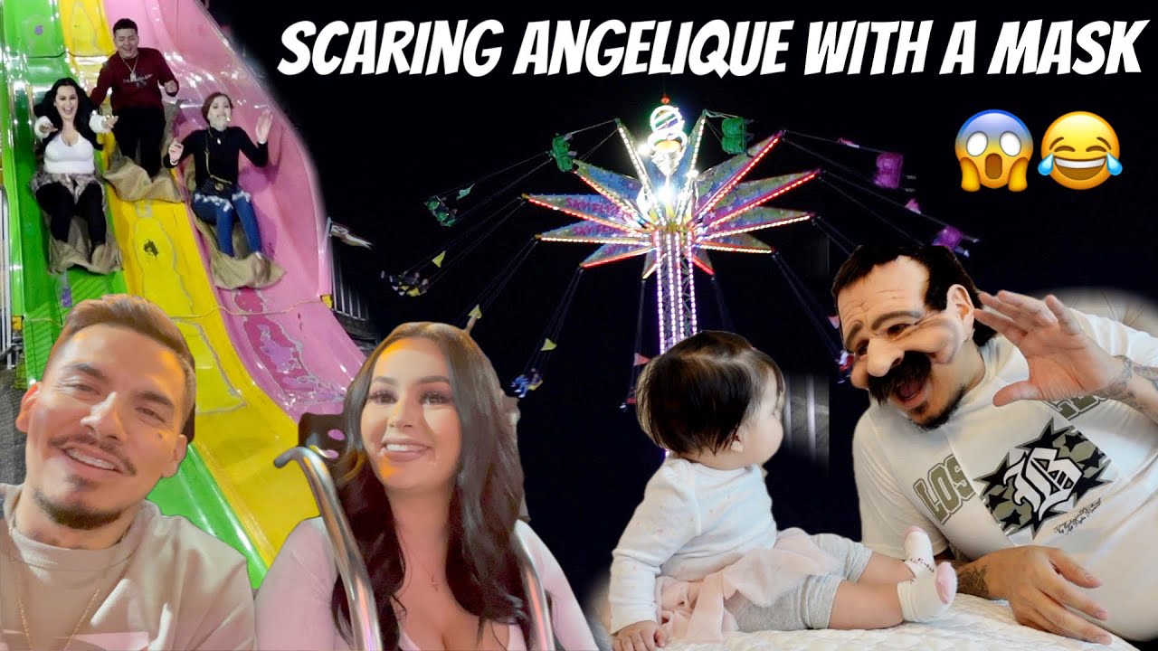 Scaring Angelique With A Mask!!! Az State Fair!!!