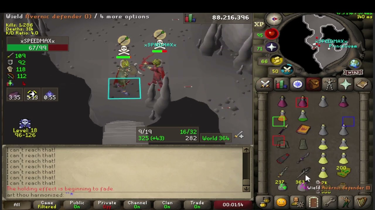 the current state of revenant caves, pk bots in action!