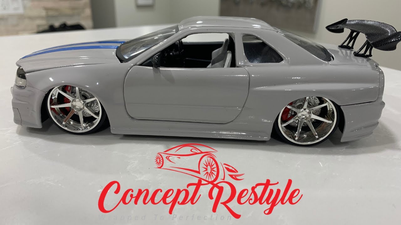 Nissan GTR Skyline Full Custom Vinyl Wrap Model Car