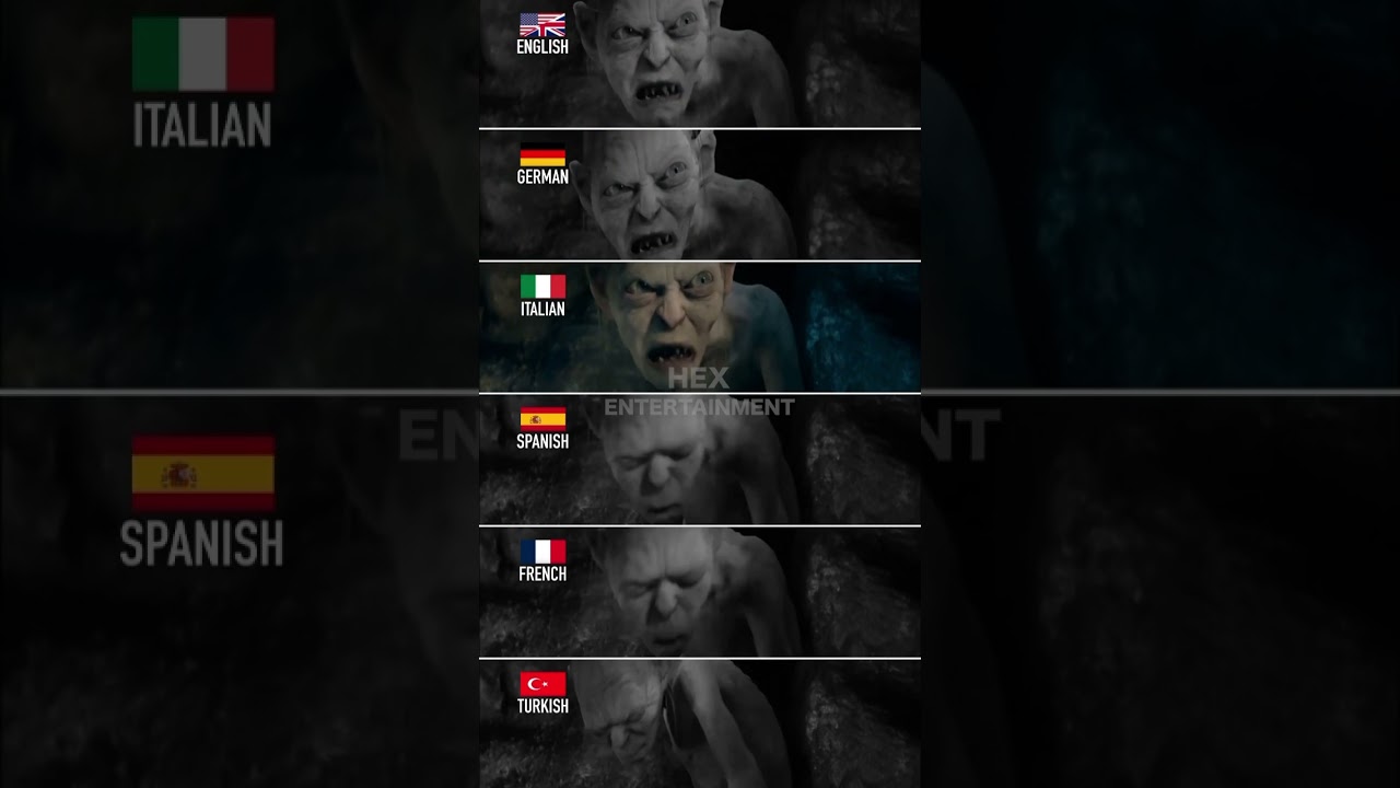 &laquo;Precious&raquo; на разных языках #gollum