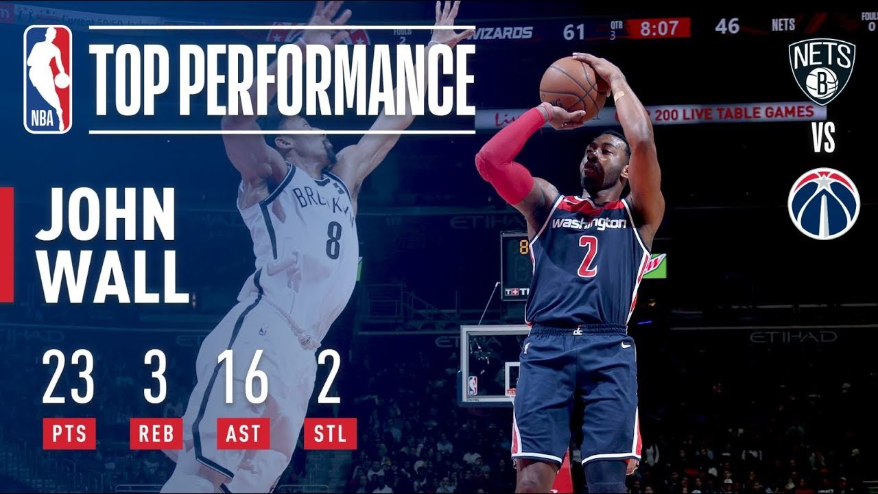 John Wall Leads Wizards in OT Victory Over the Nets | January 13, 2018