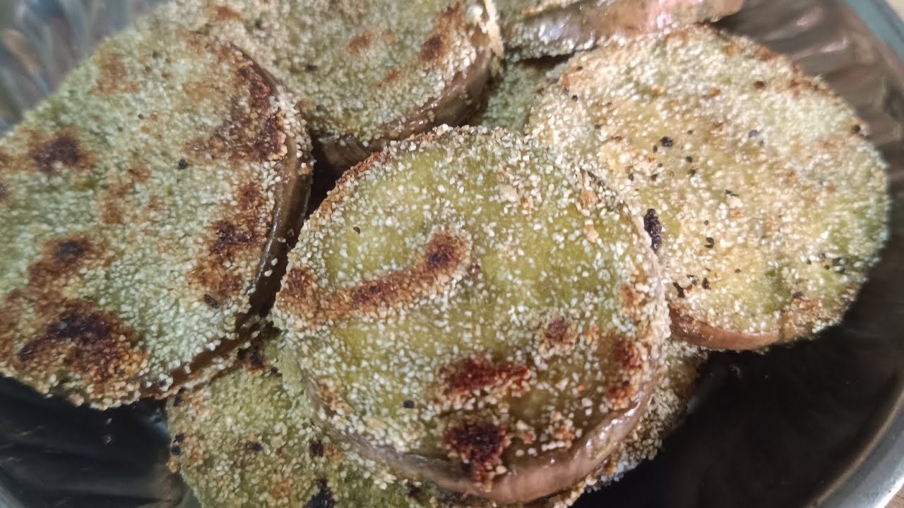 Green masala paste use madi madiruvantha badane kai fry😍😋