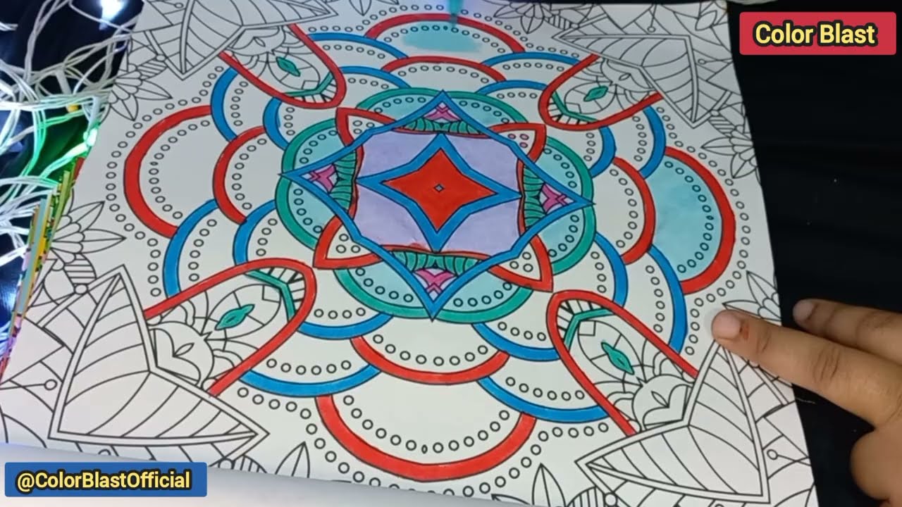 Most Satisfying & Relaxing Mandala Coloring ASMR Video @ColorBlastOfficial