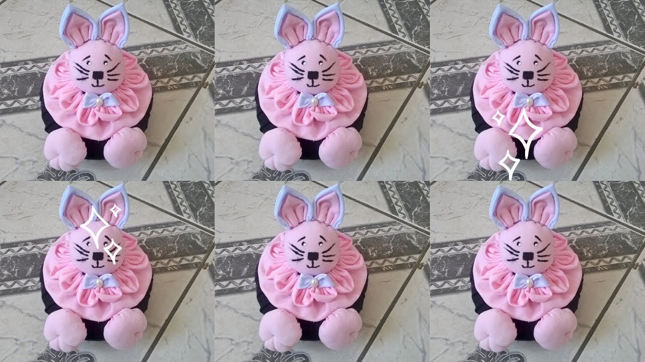 peso de porta de coelhinha  super facil de fazer