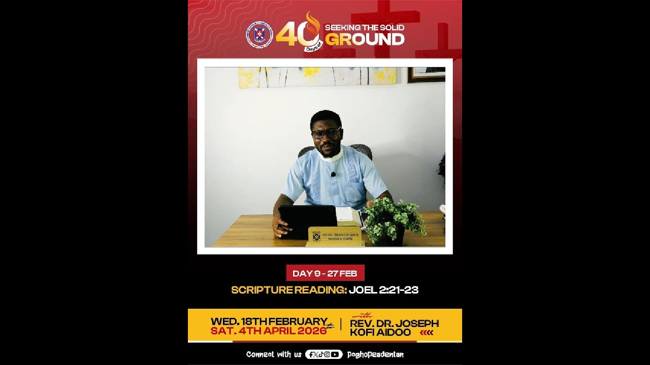 Day 9 of Lent with Rev. Dr. Joseph K. Aidoo