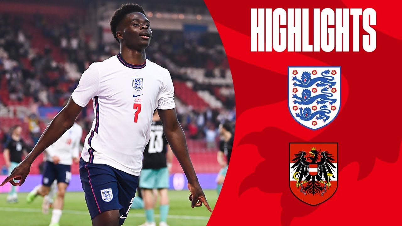 England 1-0 Austria | Saka Fires England to Victory Against Austria | Highlights
