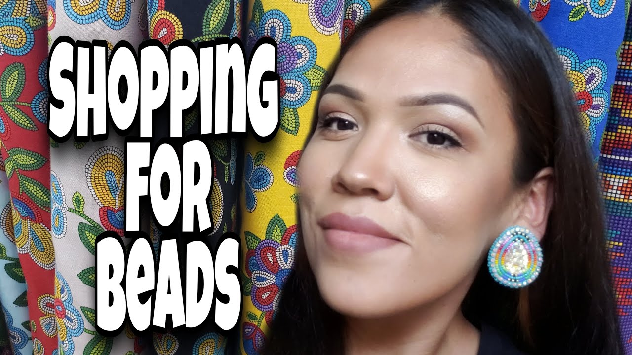 Shopping for beads, jingles and Native American design fabric