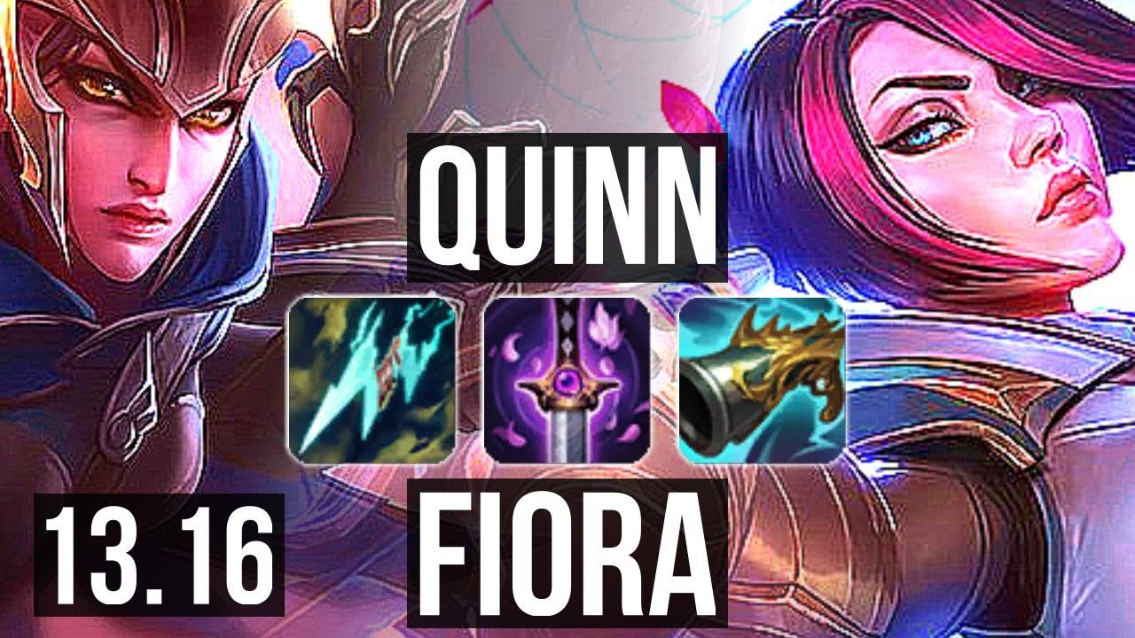 QUINN vs FIORA (TOP) | 17/1/5, 10 solo kills, Legendary, 1.9M mastery | NA Master | 13.16