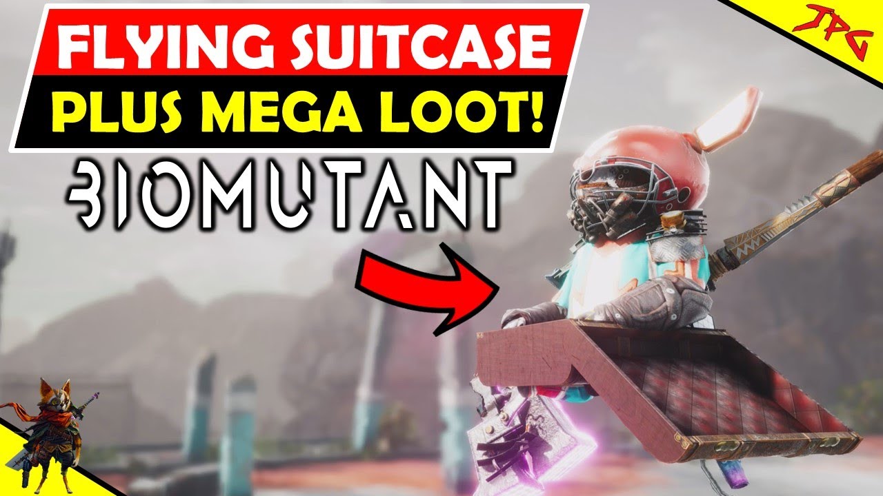 Biomutant Mega Loot! HOW TO GET THE FLYING SUITCASE! AeroDrome Vault And Boss Guide