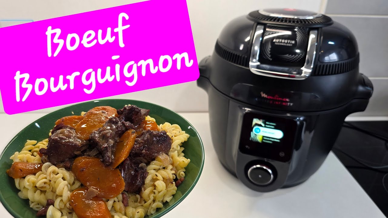 Boeuf Bourguignon au Cookeo Infinity : recette facile et fondante 