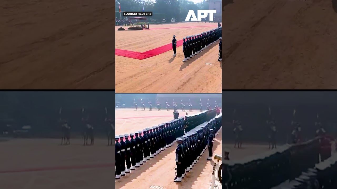 Symbolic Gesture: Putin Greets Indian Soldiers with Bow During Ceremonial Welcome | APT