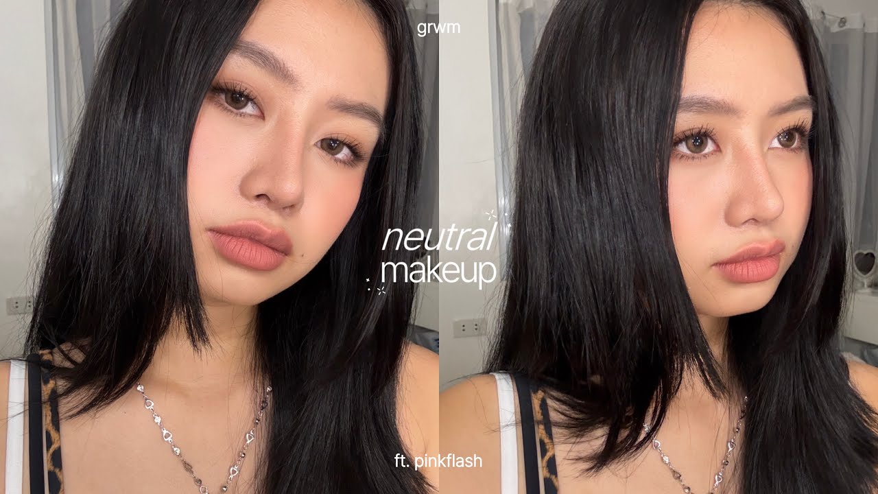 🍮 &sdot; ☆ grwm: neutral undertone makeup ft. pinkflash ⊹ ࣪ ˖  (everyday soft glam)