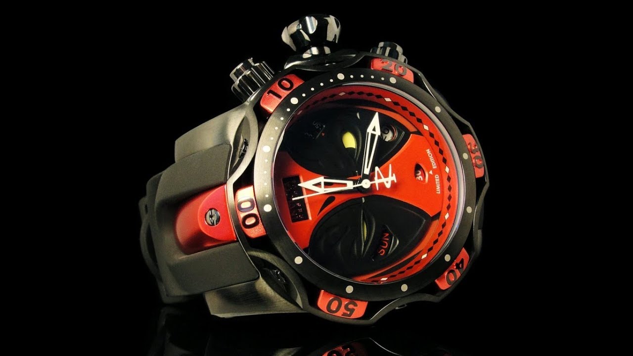 Лимитированные часы Invicta 28577 Marvel Deadpool 1000m