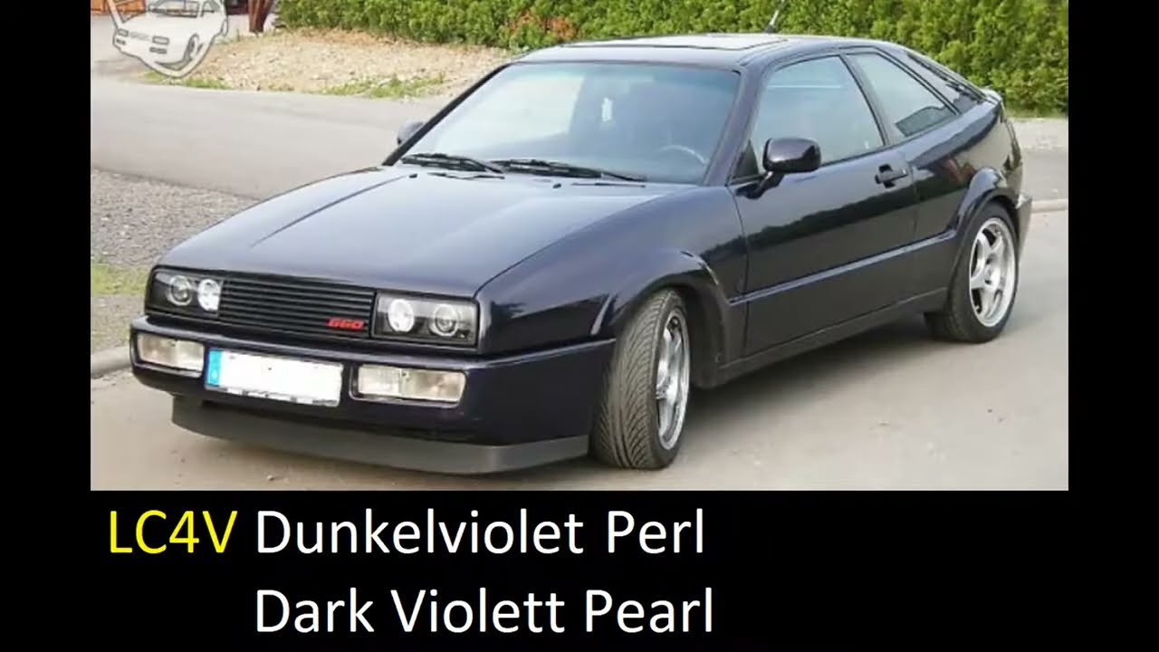 4. FACTORY COLORS VW CORRADO 1988 - 1995