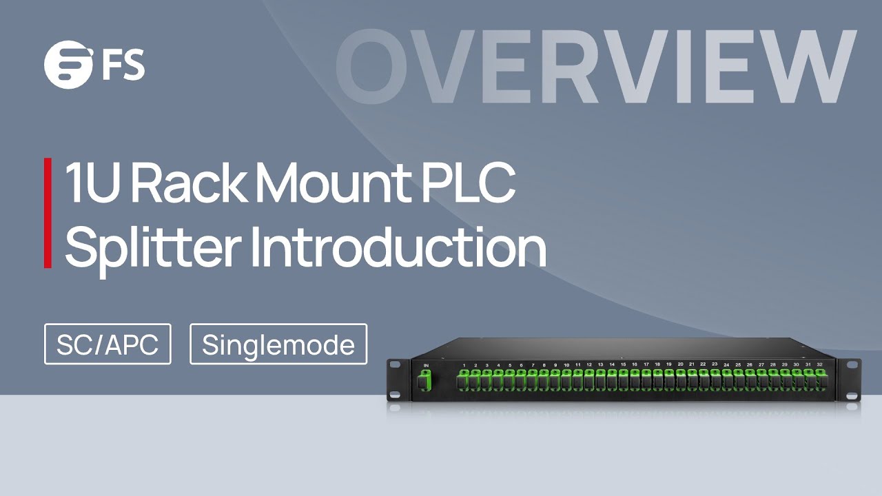 1U Rack Mount PLC Splitter Overall Introduction | FS