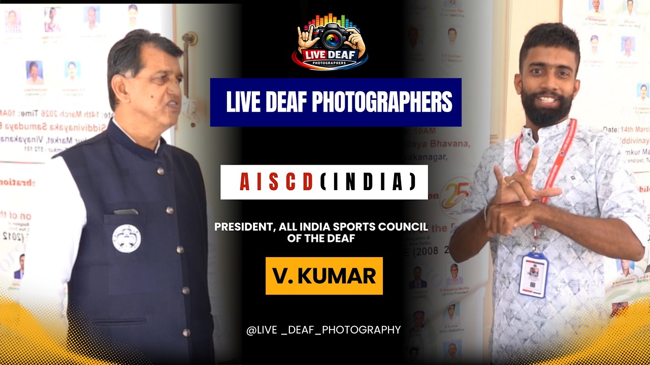President, All India Sports Council of the Deaf V. Kumar