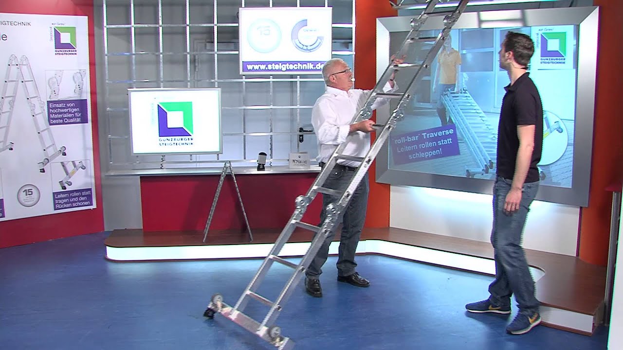 Vorteile und Verwendungsmöglichkeiten einer Vielzweckleiter der GÜNZBURGER STEIGTECHNIK