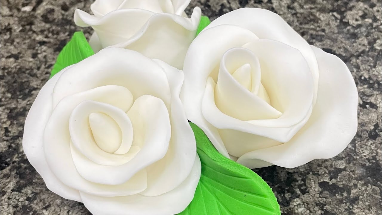 how to make fondant flower🌷 fondant flowers for wedding | fondant flow...😍