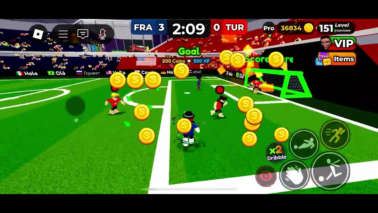 Playing Team Soccer 3v3 in Roblox but people get cooked