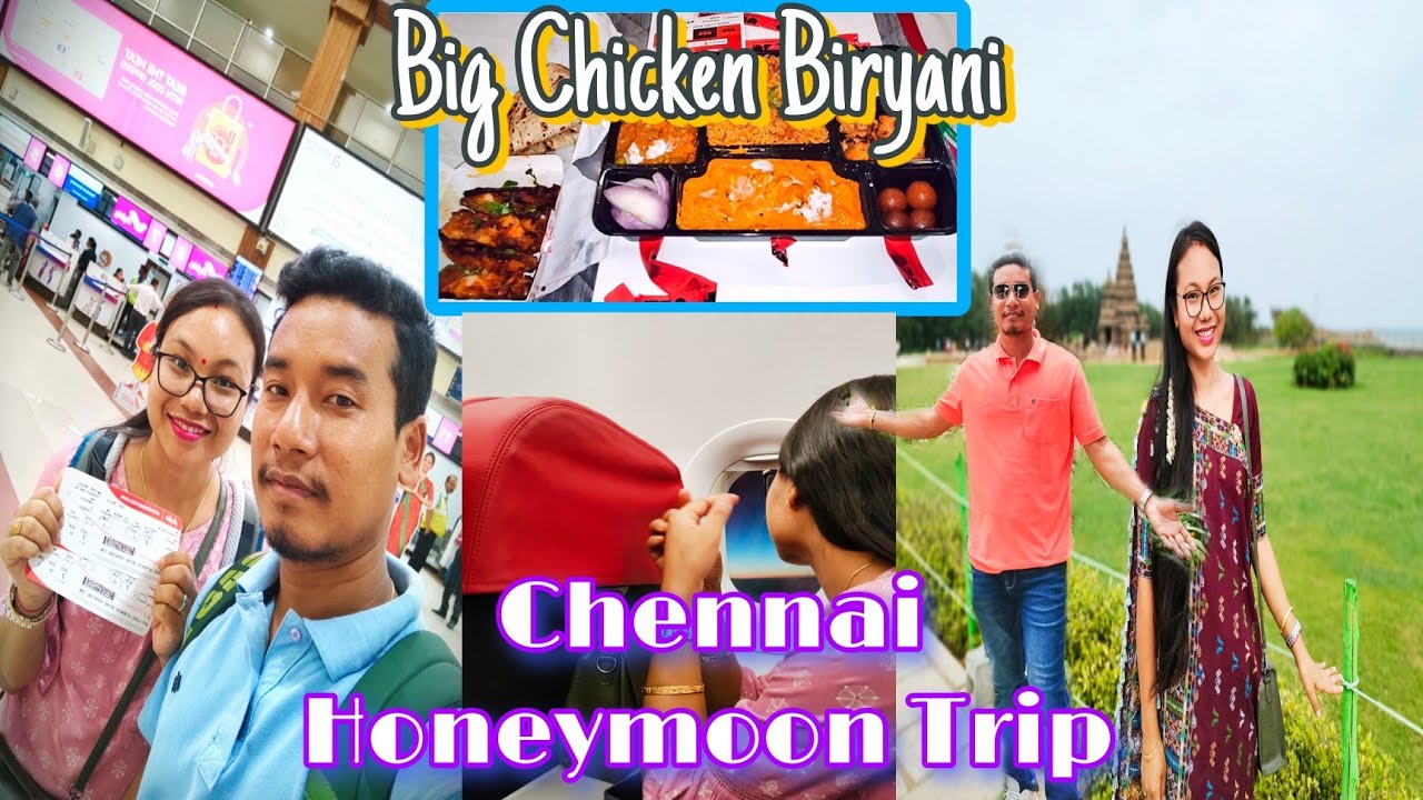 Honeymoon Trip To Chennai || Chennai  Ka Chicken Biriyani || @MalinVlogs92 @SMBadventure
