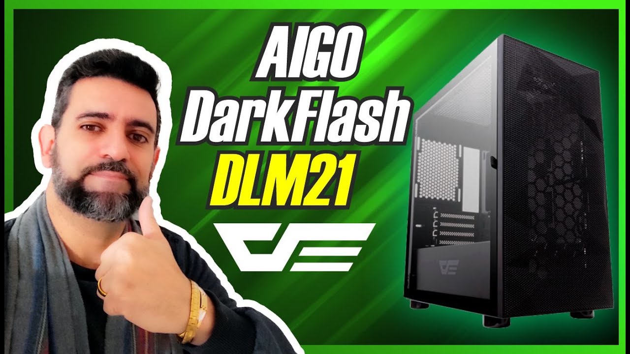 GABINETE GAMER AIGO DARKFLASH DLM 21 MESH - &Oacute;TIMA OP&Ccedil;&Atilde;O PARA MONTAR SEU PC GAMER !!!