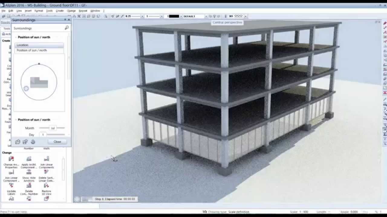 Basic Multi-Story Building in Allplan