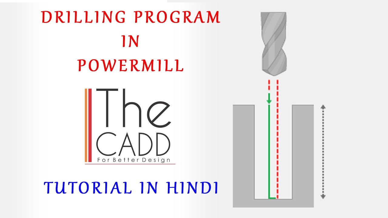 DRILLING PROGRAM IN POWERMILL | VMC PROGRAM | POWERMILL TUTORIAL | THE CADD