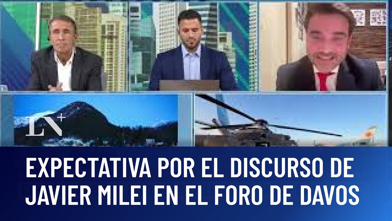 Expectativa por el discurso de Javier Milei en el Foro de Davos; expondrá el miércoles