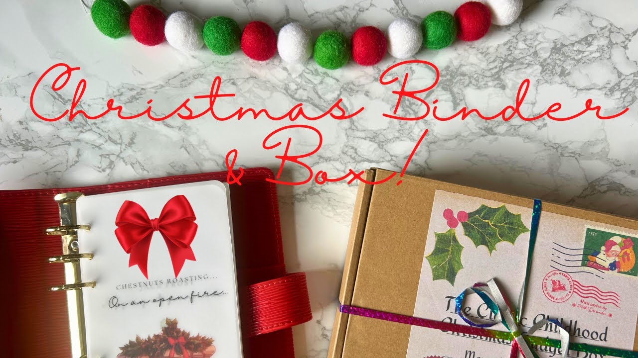❤️🎅🏼CHRISTMAS BINDER SETUP & THE CHRISTMAS BOX HAS ARRIVED | SAVINGS CHALLENGES