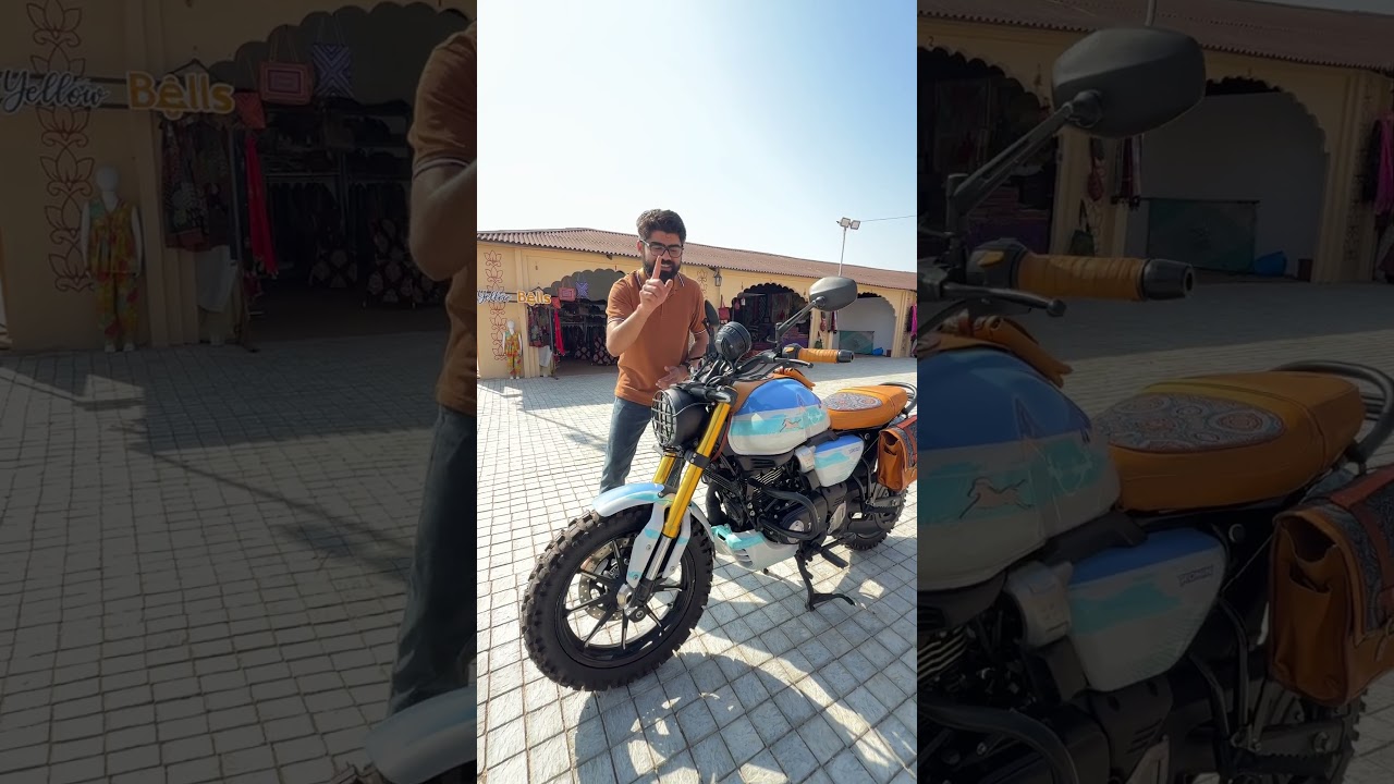 TVS shows a Custom Ronin at Rann Utsav