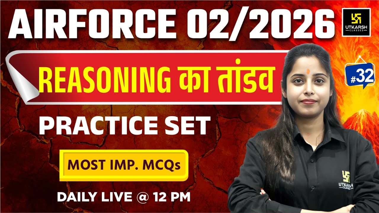 Airforce 2025 | Reasoning | Practice Series | Utkarsh Defence Academy | Priya Ma'am