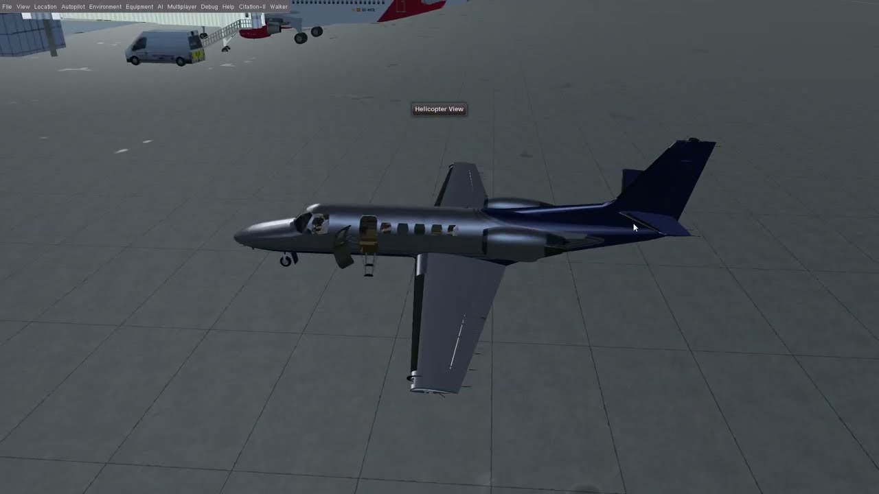 Cessna Citation II Start-Up, Take-Off & Landing LGW London Gatwick - FlightGear