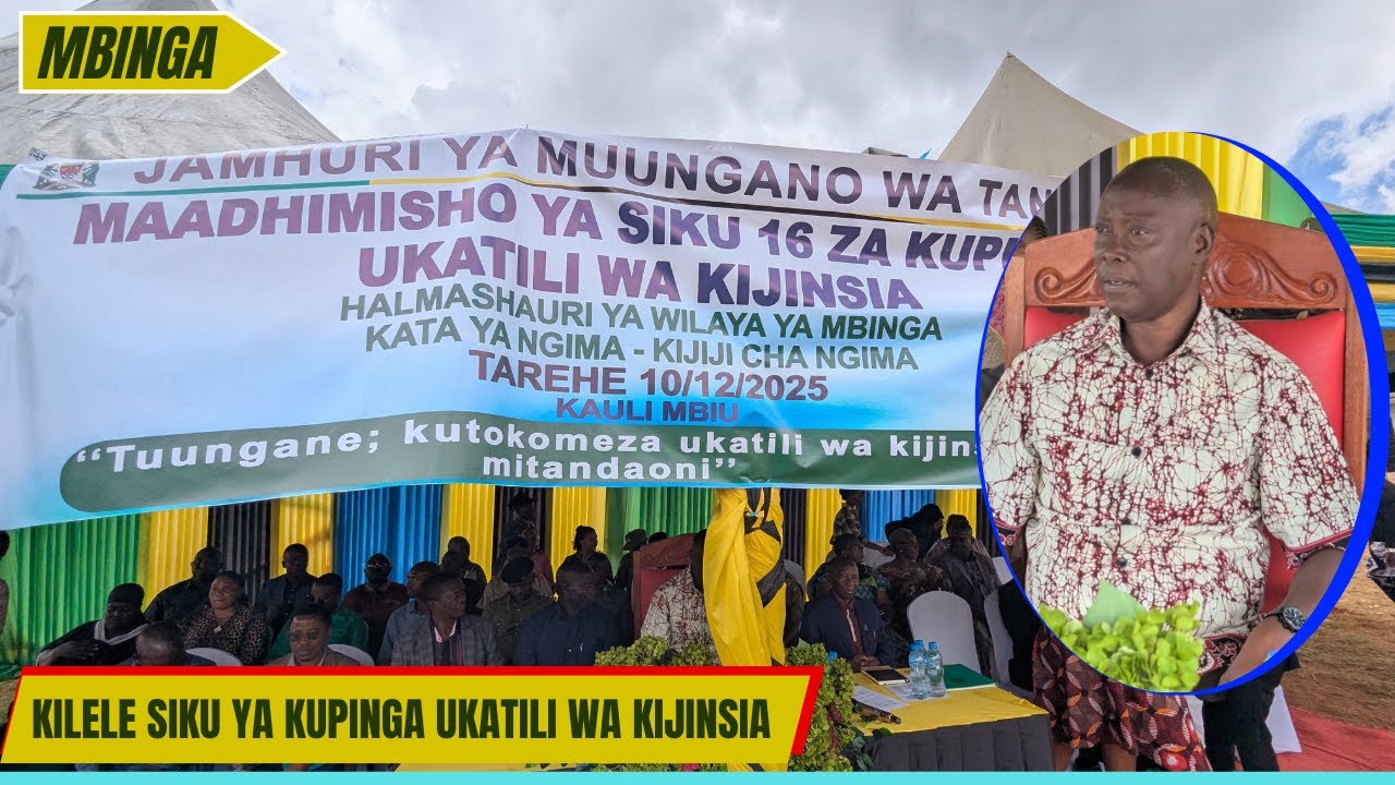 MAADHIMISHO YA KUPINGA UKATILI WA KIJINSIA WILAYA YA MBINGA