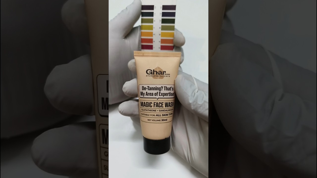 Magic face wash from Ghar Soaps testing pH level | Is it safe for your skin ? let's check