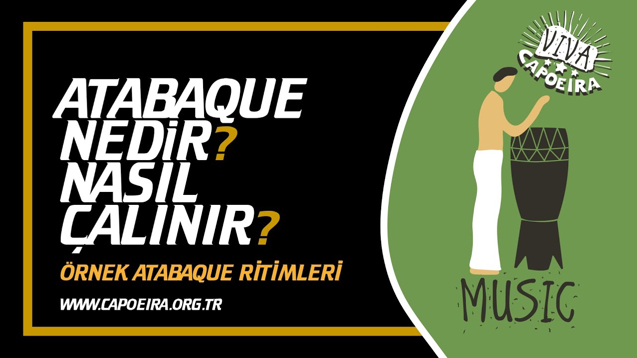 Atabaque Nedir? Atabak Nasıl Çalınır? what is and How to play Atabaque? Tutorial Atabaque - Tumba