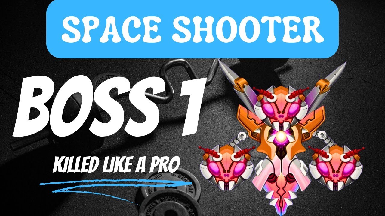 Epic Space Shooter Boss Battle - Defeating Boss 1 Like Pro