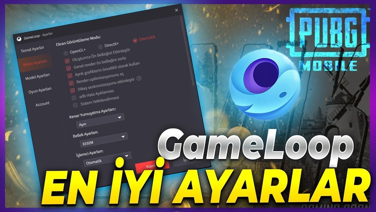 GAMELOOP ÖNEMLİ AYARLAR | PUBG MOBİLE