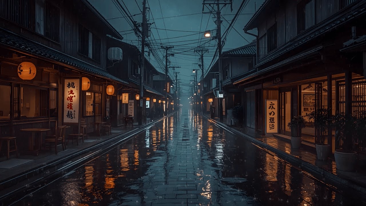 Tokyo Midnight Rain 🌧️ — Cozy Tokyo Rain & Lofi for Deep Sleep