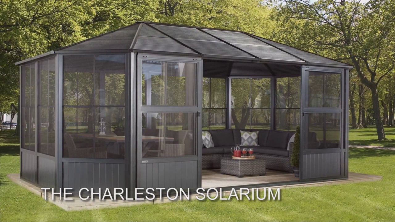 Sojag Pavillon Charleston - Position der Fenster