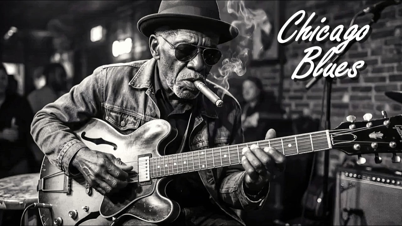 Smoky Whiskey Nights – Soulful Midnight Chicago Blues & Slow Guitar