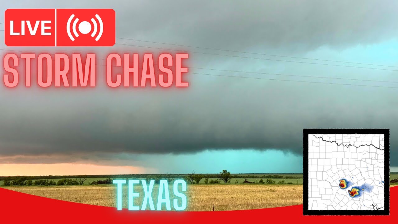 TEXAS TORNADO AND HAIL THREAT - Live Chase Archive