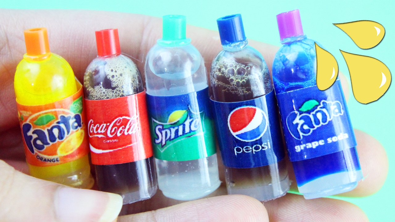 🍫How To Make A Miniature Soda / Cola Bottle - simplekidscrafts - simplekidscrafts