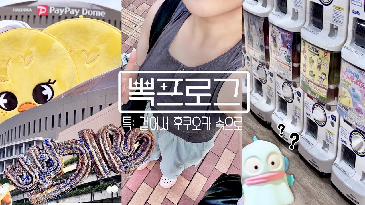 [STAY VLOG] 스키즈가 돔 투어를 해? | 후쿠오카 콘서트 | 산리오 가챠 도장깨기 | 감성 여행 브이로그(^^) | 덕질 브이로그