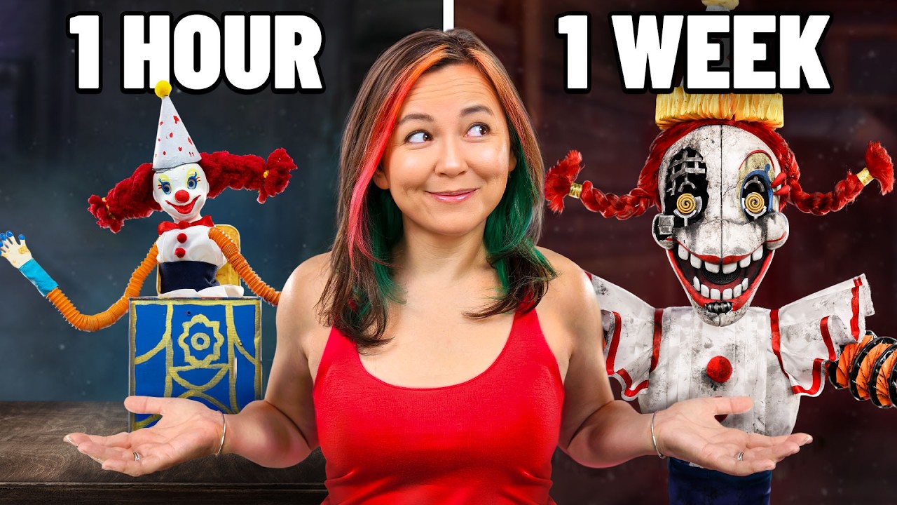 We made a real JACKIE from FNAF! - 1 Hour vs. 1 Day vs. 1 Week
