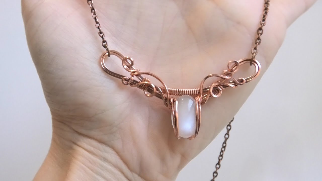 Wire Wrap Cabochon Elven Necklace Tutorial