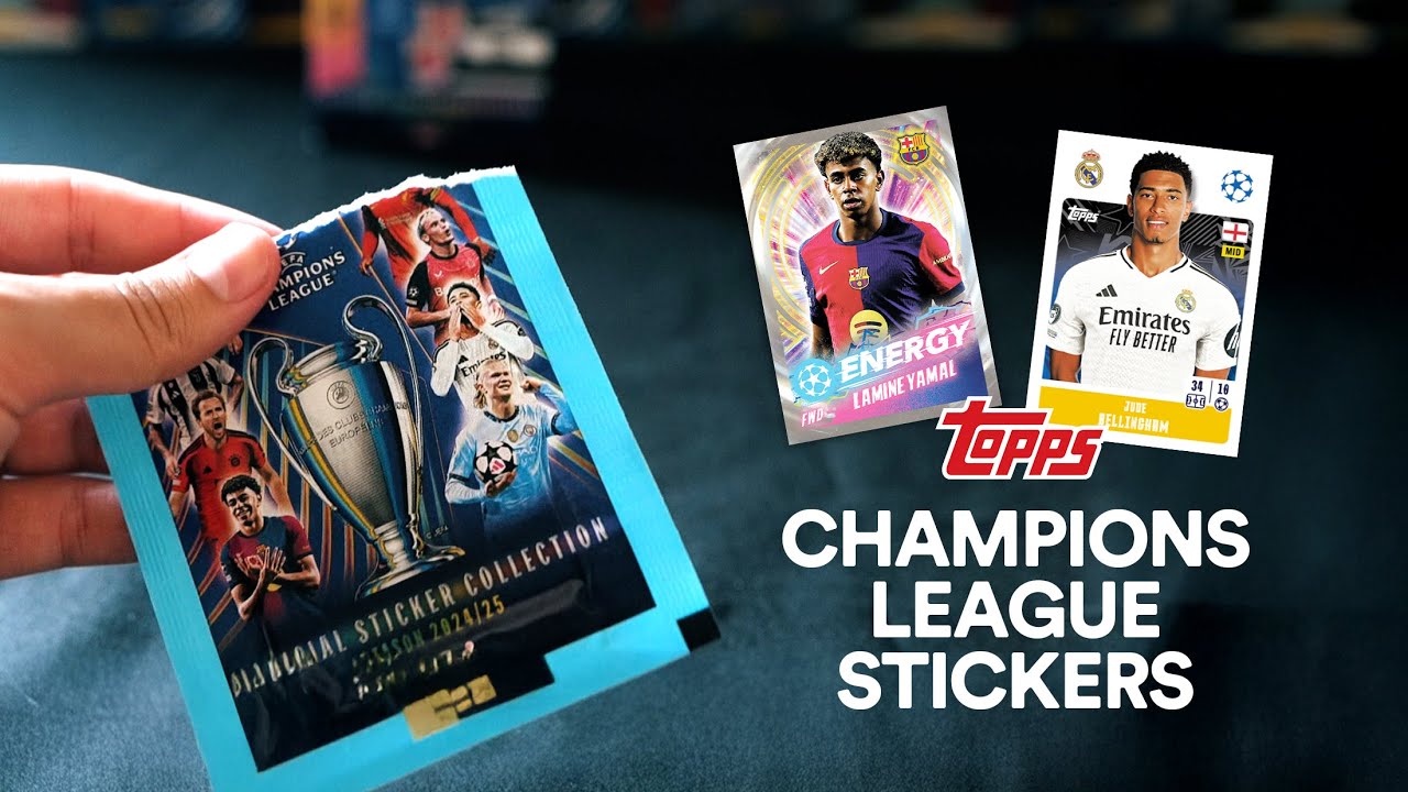 10 Packs Topps Champions League 2024-25 (Real Madrid Rookie Sticker)