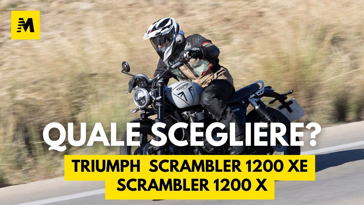 Triumph Scrambler 1200 XE e Scrambler 1200 X TEST: Quale scegliere?